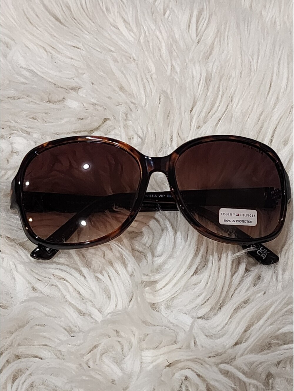 Tommy Hilfiger WP OL 577 Oversized Brown Authentic Sunglasses Women /882/ NEW